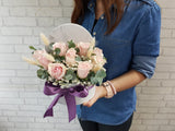 Pink Rose Flower Box - BK020