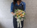 Vibrant Orange Rose Bridal Bouquet - BB109