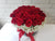 pure seed bk025 40 roses & baby's breath flower arrangement