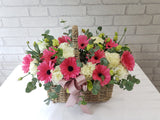 Rustic Flower Basket Arrangement - BK028