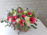 Rustic Flower Basket Arrangement - BK028