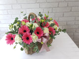Rustic Flower Basket Arrangement - BK028