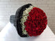 pure seed bq722 99 red roses & baby's breath hand bouquet
