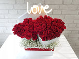 Passionate Love 60 Rose & Baby Breath -BK031
