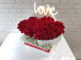 Passionate Love 60 Rose & Baby Breath -BK031