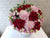 pure seed bk584 pink hydrangeas + pink eustomas + red roses flower box