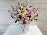 Pristine Rose & Matthiola Flower Box - BK029