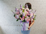 Pristine Rose & Matthiola Flower Box - BK029