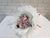 pure seed bq729 10 roses + ping pong + baby's breath + silver leaves graduation bouquet