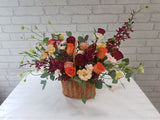 Whispers of Spring Rose Basket- BK056