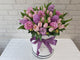 pure seed bk022 20 tulips & hyacinth table flower arrangement