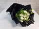Timeless White Tulip Hand Bouquet -BQ745