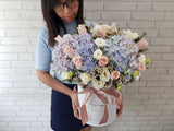 Luxe Hydrangea & Rose Flower Box -BK928