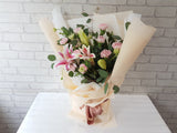 Pink Lily Standing Bouquet - BK042