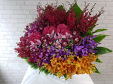 Majestic Orchid & Hydrangeas Flower Basket - BK050