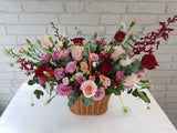 Wild Rose Flower Basket - BK063