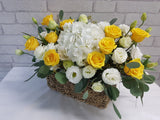 Sunlit Serenade Flower Basket - BK064