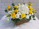 Sunlit Serenade Flower Basket - BK064