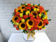 pure seed bk065 + Sunflower, Roses and Roses Spray + flower basket