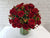 Red Rose Fire Floral Vase - VS092