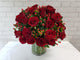 Red Rose Fire Floral Vase - VS092