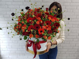 Captivating Rose & Gerbera Flower Box - BK074