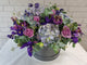 pureseed bk072 +  Tulips, Hydrangeas, Roses, Silver Dollar leaves + flower box