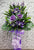 Purple Serenity Condolences Flower Stand - SY059