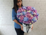 Mystical Eustoma & Rose Flower Box - BK076
