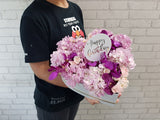 Heart shape Birthday flower box - BK964