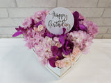 Heart shape Birthday flower box - BK964