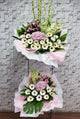 pureseed sy197 +  Hydrangeas, Gerberas, Eustomas, Orchids, and Tuberose + sympathy stand