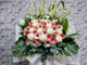 Pink and White Condolences Flower Stand - SY194