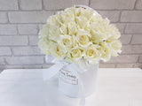 Elegant White Rose Box - BK080