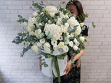 Delicate Hydrangeas Eustoma Flower Box - BK086