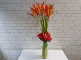 Heliconia & Anthurium Vase - VS098