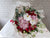 pureseed bq771 + Roses, Hydrangeas, Eustomas, Phalaenopsis Orchids, Matthiolas and Eucalyptus leaves   + hand bouquet