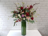 Elegant Rose & Eustomas Mix Tall Vase - VS096