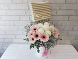 Gerbera & PingPong Chocolate Flower Box - BK096