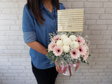 Gerbera & PingPong Chocolate Flower Box - BK096