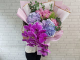 Phalaenopsis & Hydrangeas Hand Bouquet - BQ773