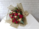 Crimson Devotion Hand Bouquet - BQ775