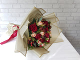 Crimson Devotion Hand Bouquet - BQ775
