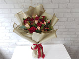 Crimson Devotion Hand Bouquet - BQ775