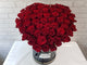 pureseed BK112 + 99 roses + flower box arrangement