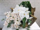 Exquisite Phalaenopsis & Cymbidium Garden Hand Bouquet - BQ782