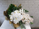 Exquisite Phalaenopsis & Cymbidium Garden Hand Bouquet - BQ782