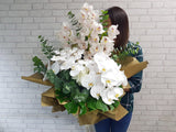 Exquisite Phalaenopsis & Cymbidium Garden Hand Bouquet - BQ782