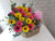 pureseed FR187 + Gerberas, Eucalyptus leaves and Fresh Fruits + fruits and flower arrangement