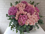 Tender Rose & Hydrangea Flower Box - BK116